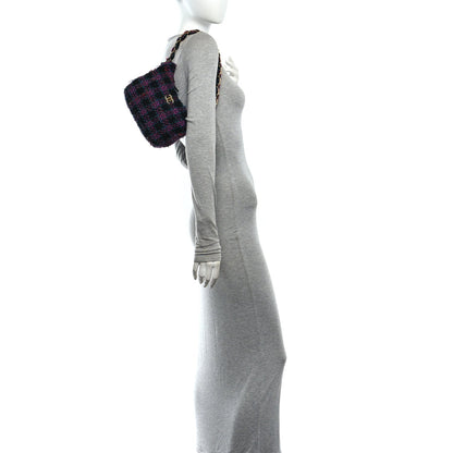 Quilted Hobo Bag - Purple