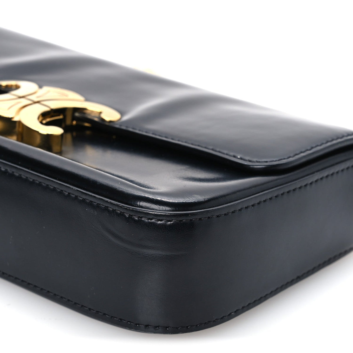 Calfskin Shoulder Bag - Black