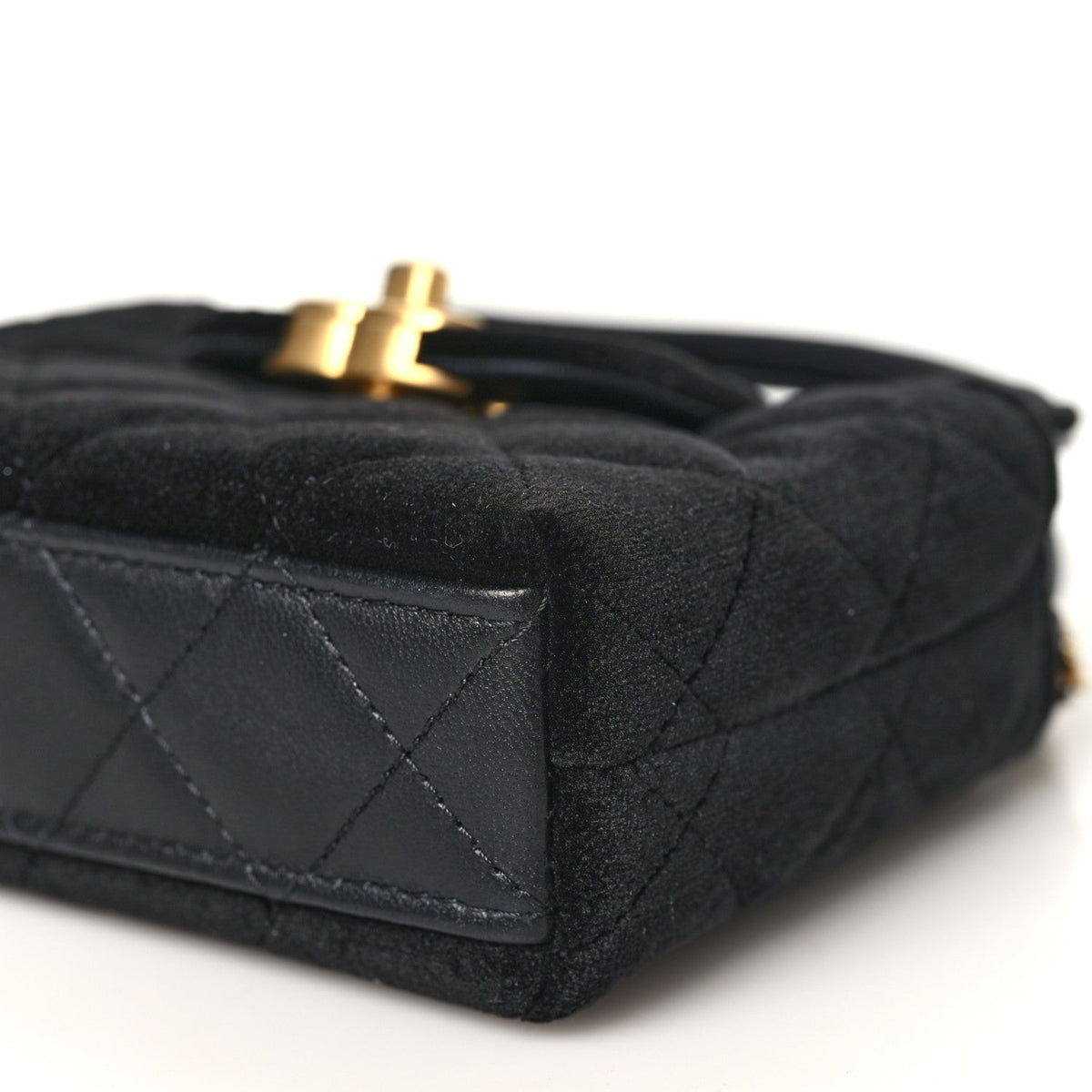 Mini Quilted Handbag - Black