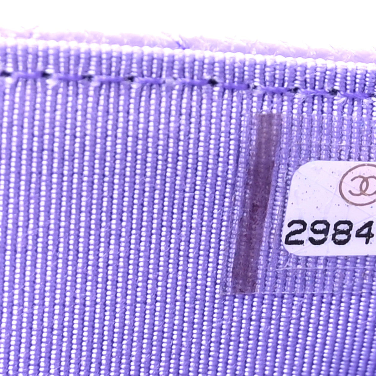 Quilted Caviar Wallet Bag - Purple