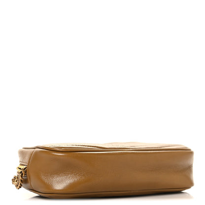 Mini Calfskin Crossbody Bag - Brown
