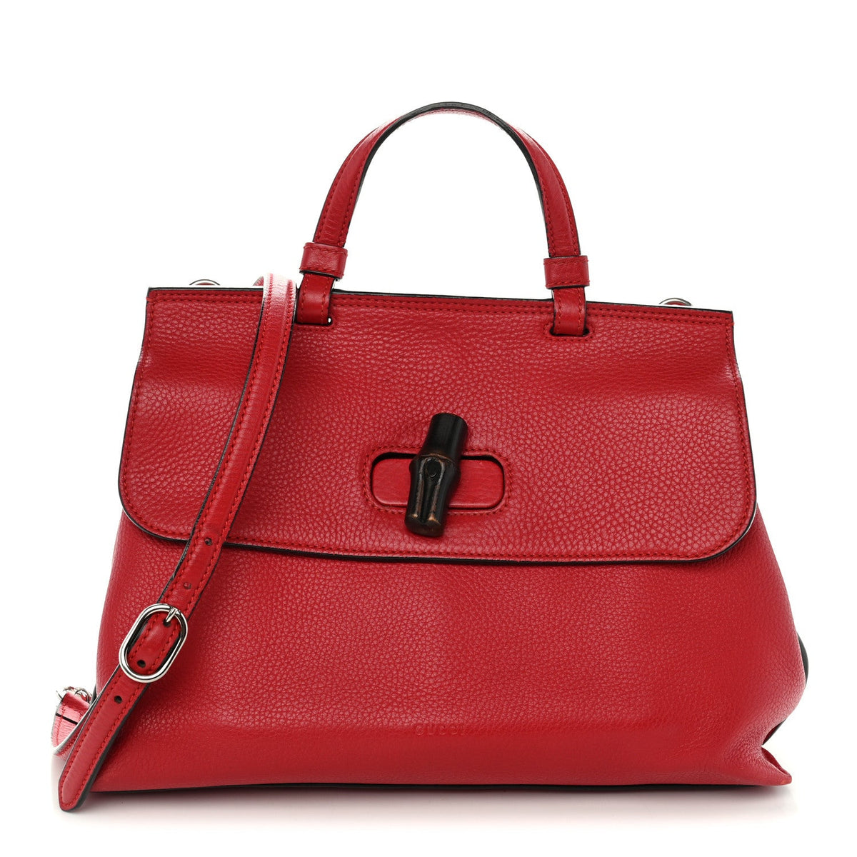 Small Calfskin Handbag - Red