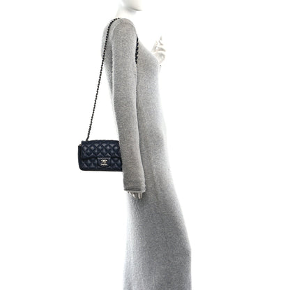 Mini Quilted Lambskin Flap Shoulder Bag - Tan