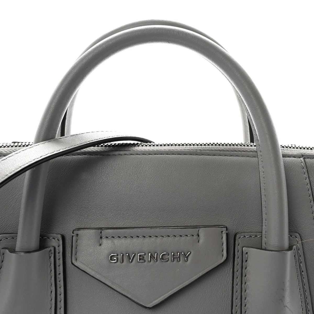 Small Calfskin Handbag - Grey