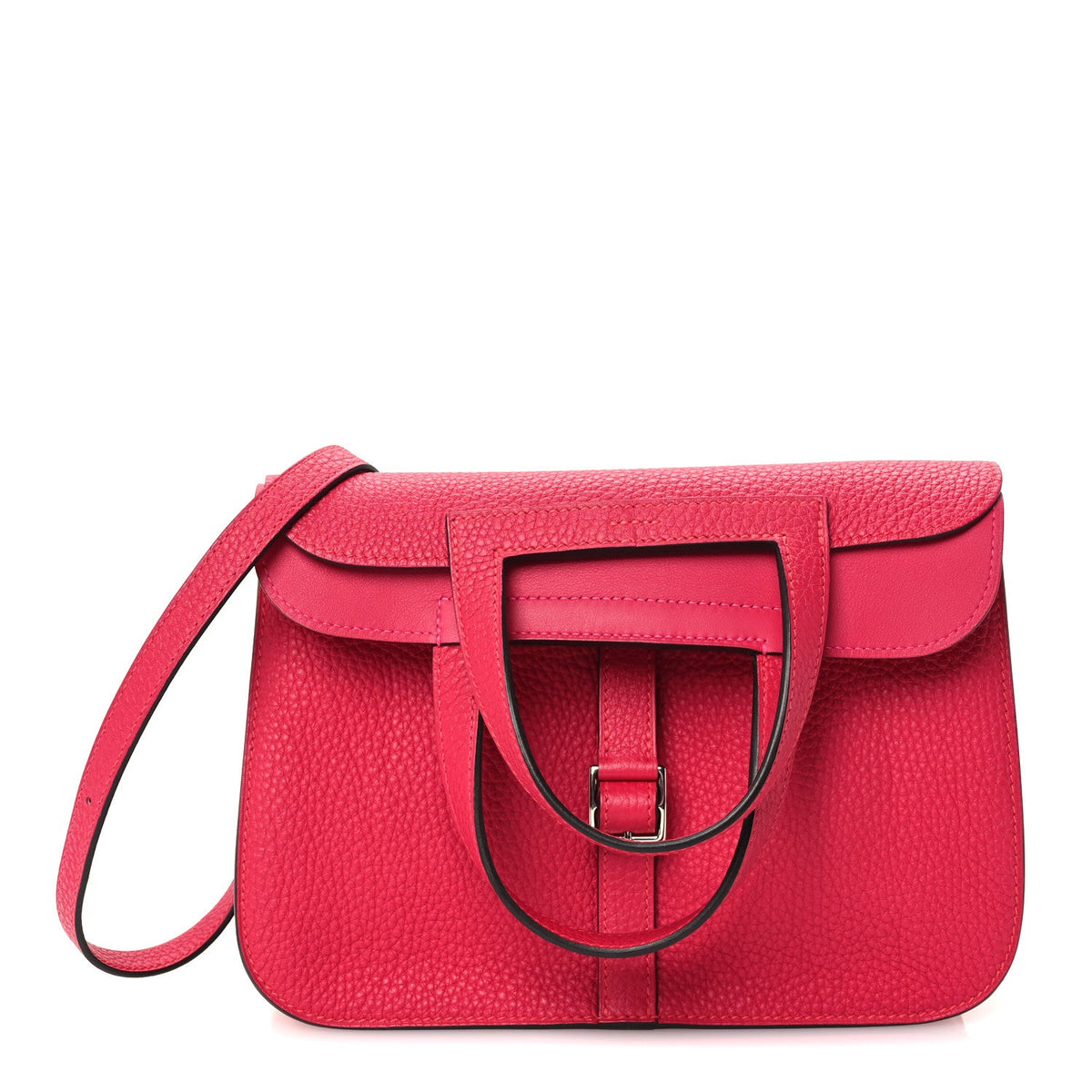 Taurillon Clemence Halzan 25 Rose Shocki Handbag