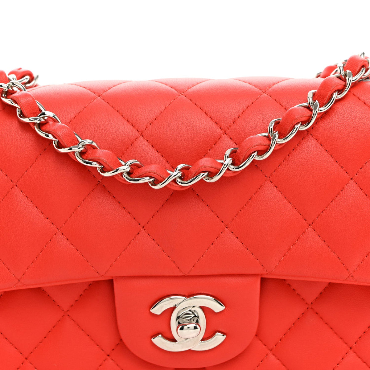 Mini Quilted Lambskin Flap Shoulder Bag - Tan