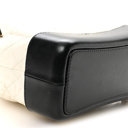 Small Quilted Calfskin Backpack - Black