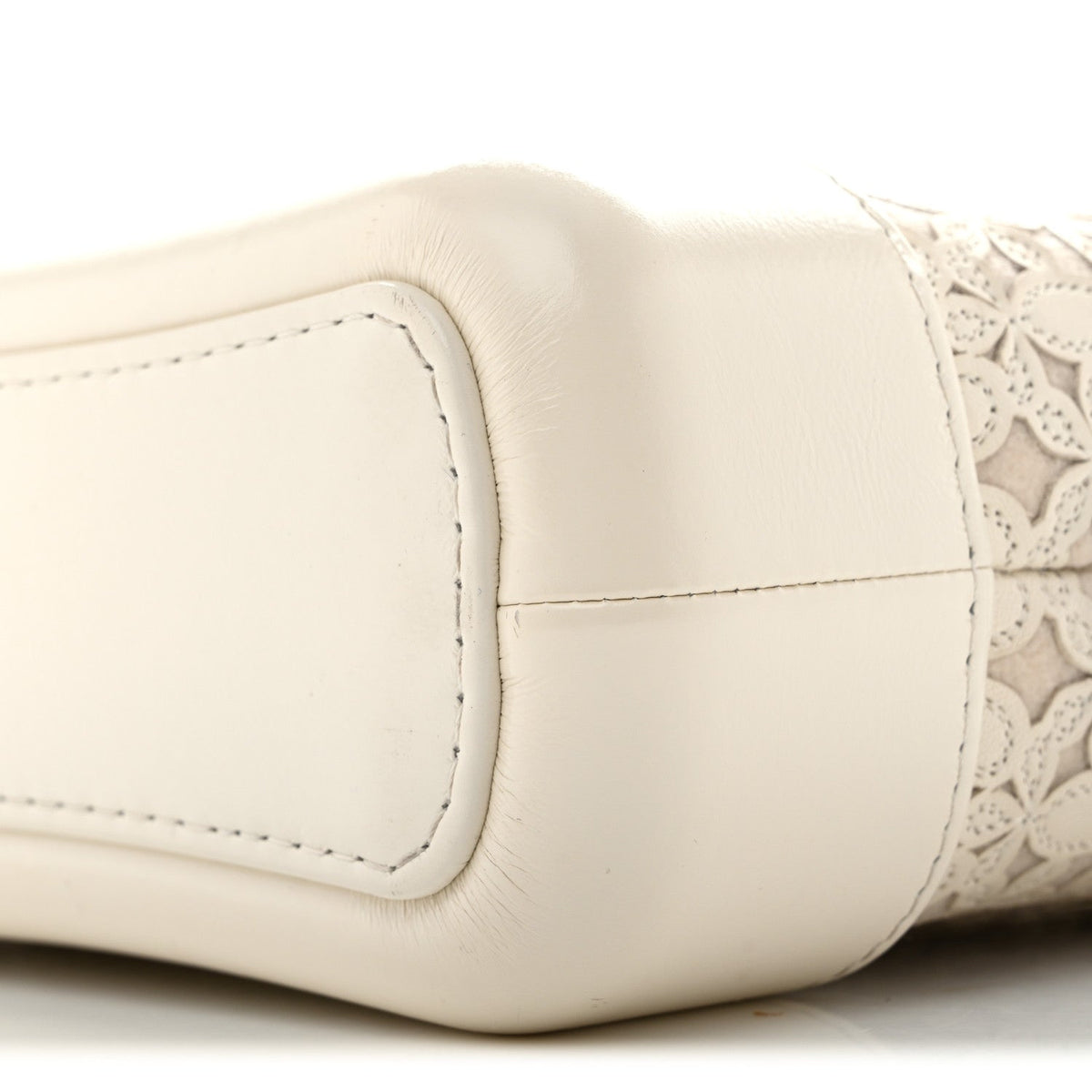Small Calfskin Hobo Bag - White