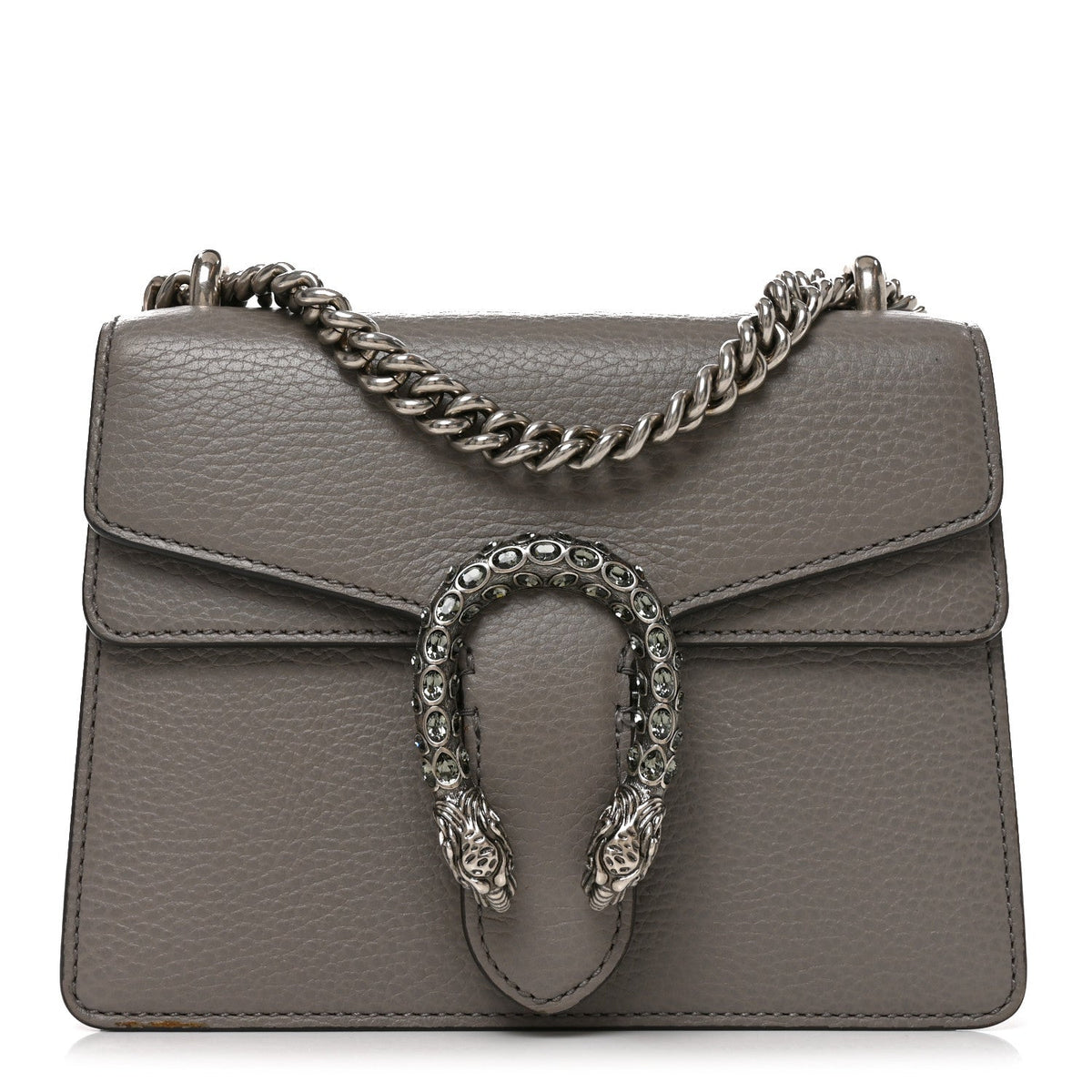 Mini Calfskin Shoulder Bag - Grey