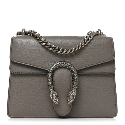 Mini Calfskin Shoulder Bag - Grey