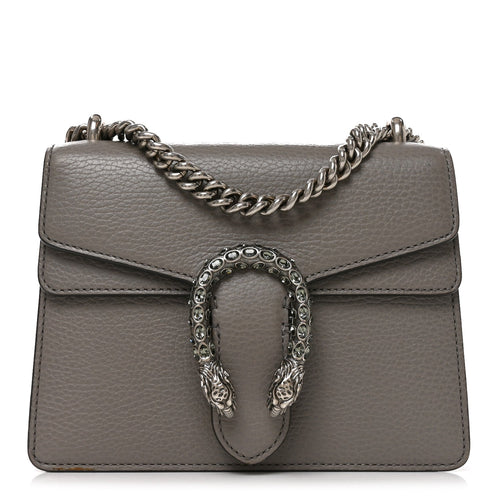 Mini Calfskin Shoulder Bag - Grey