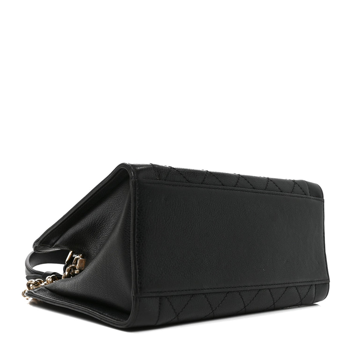Goatskin Shoulder Bag - Black