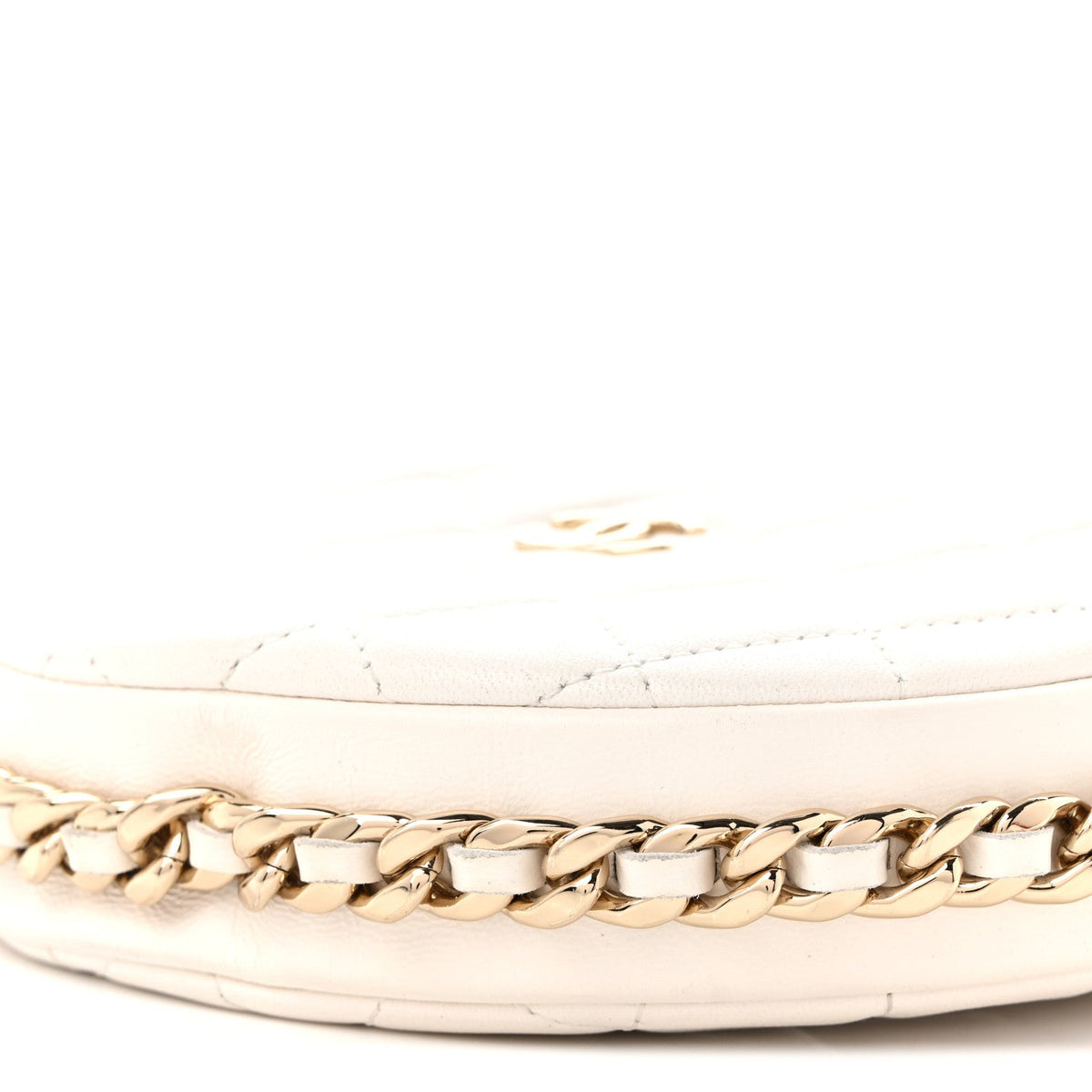 Quilted Lambskin Hobo Bag - White