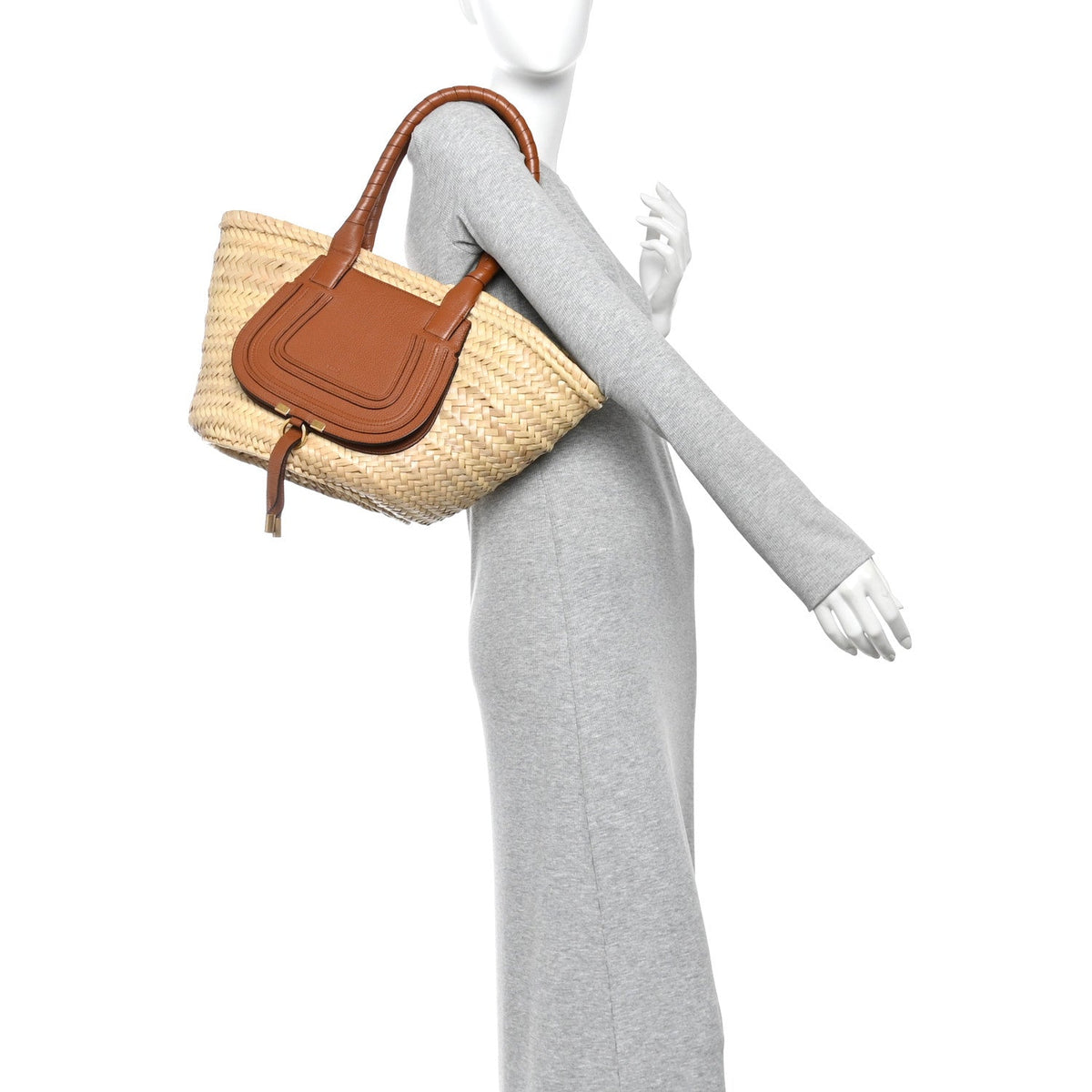 Small Calfskin Handbag - Tan