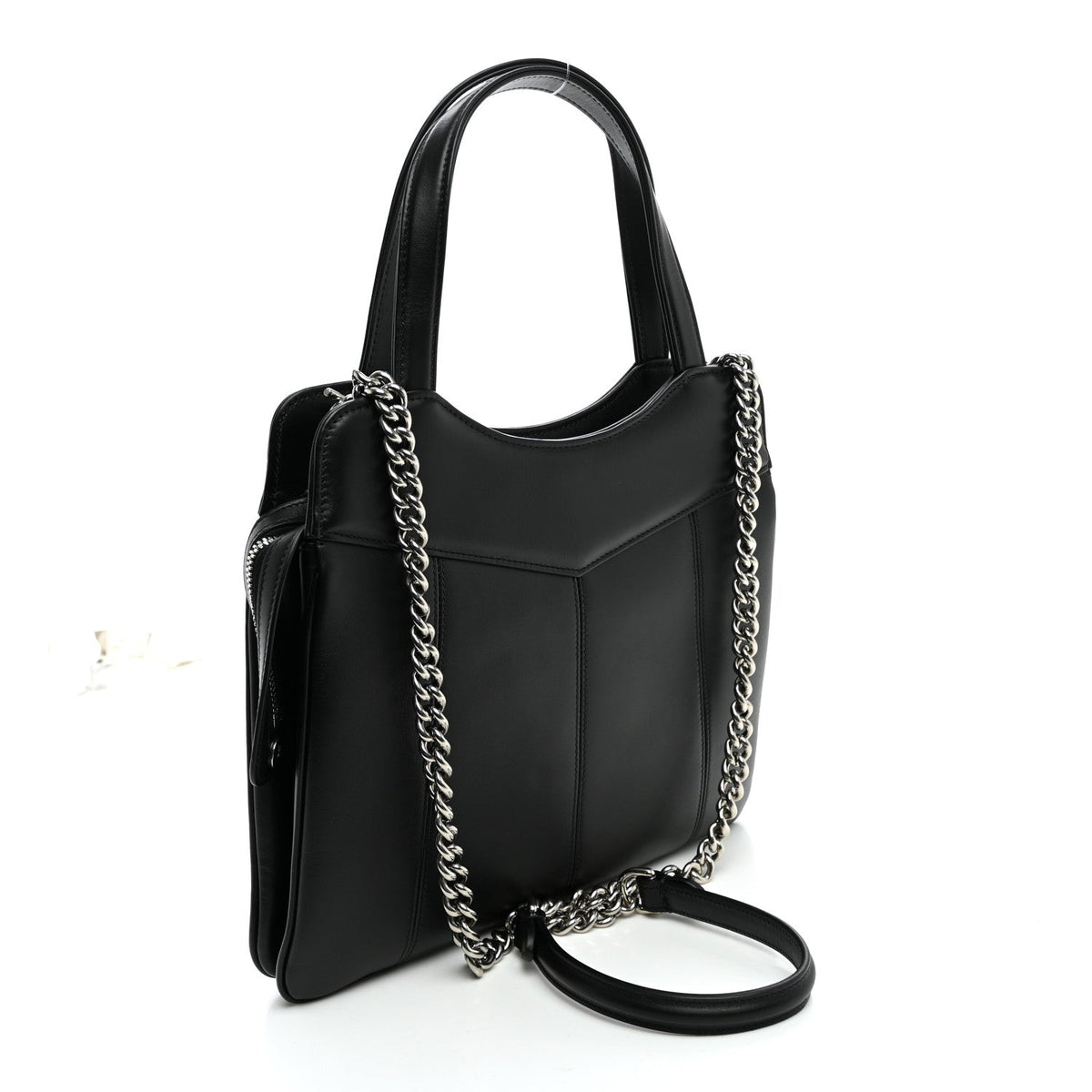 Small Calfskin Tote Bag - Black