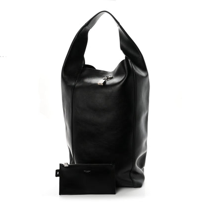 Large Calfskin Hobo Bag - Tan