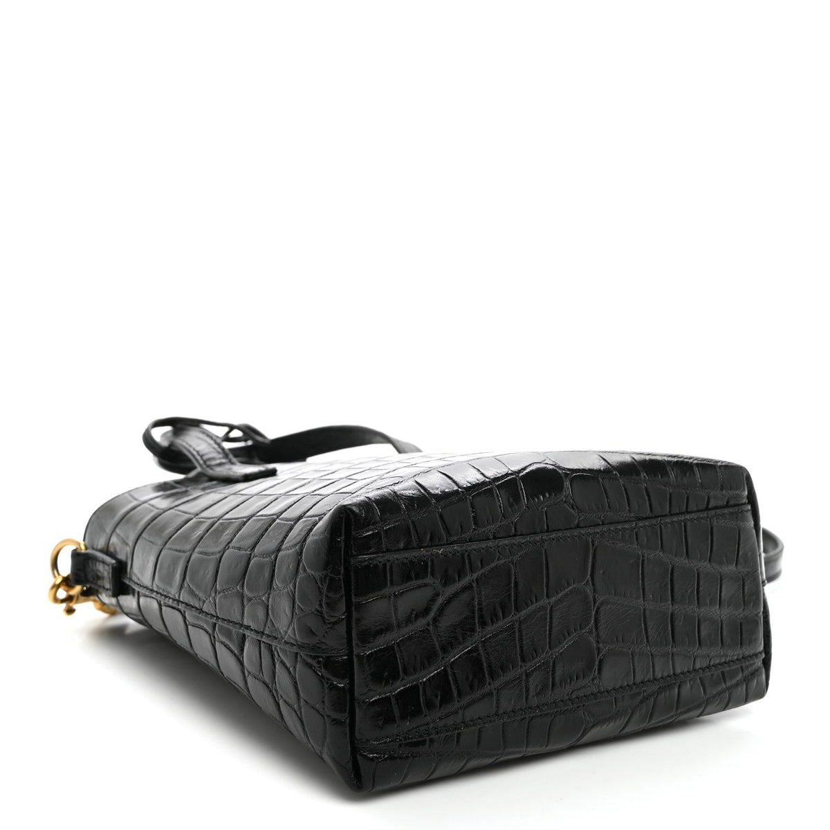 Mini Calfskin Tote Bag - Black