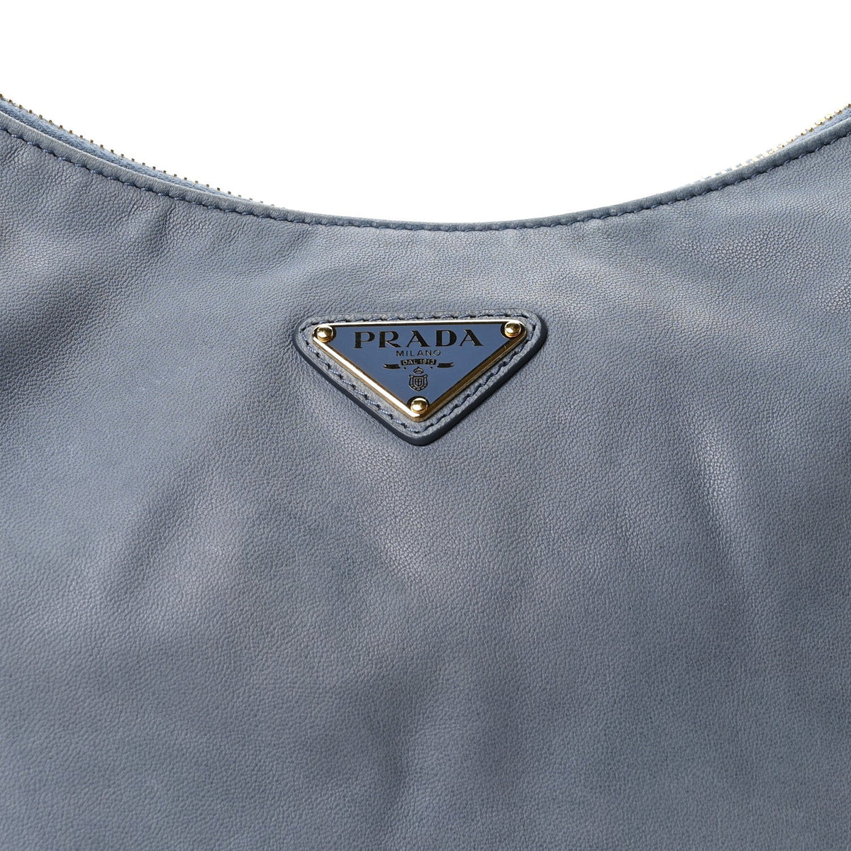 Large Nappa Shoulder Bag - Blue