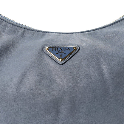Large Nappa Shoulder Bag - Blue