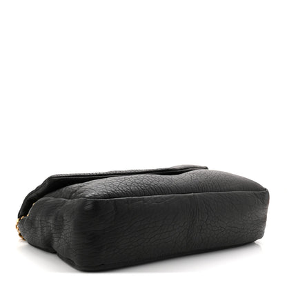 Large Lambskin Handbag - Black
