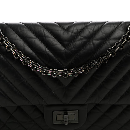 Quilted Calfskin Flap Shoulder Bag - Black