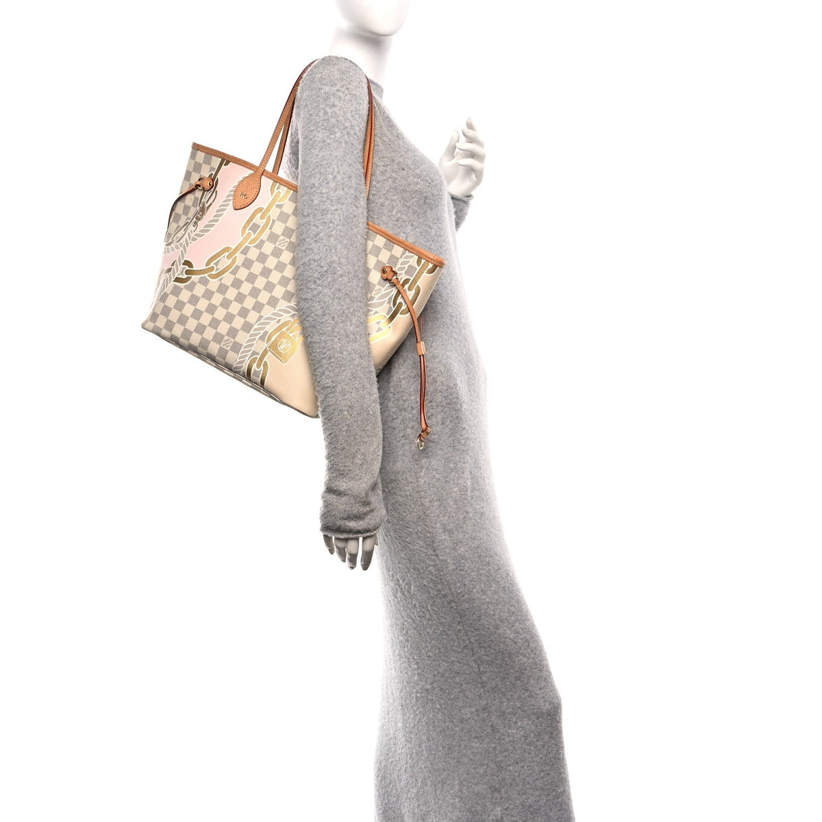 Damier Azur Nautical Neverfull Mm Handbag