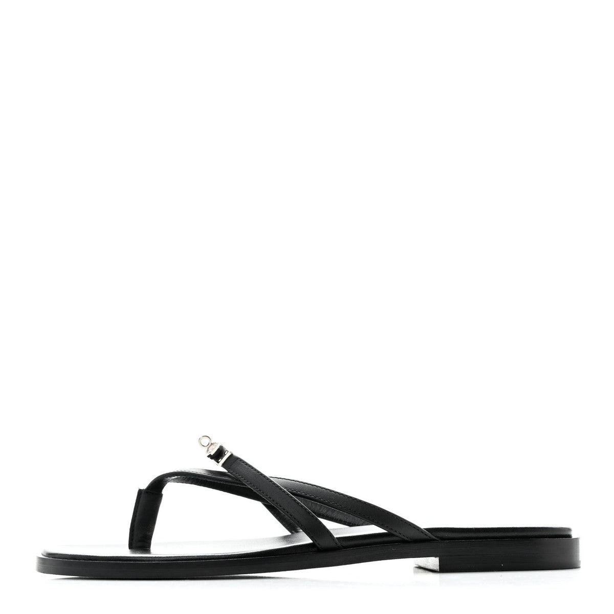 Calfskin Miss Sandals Black
