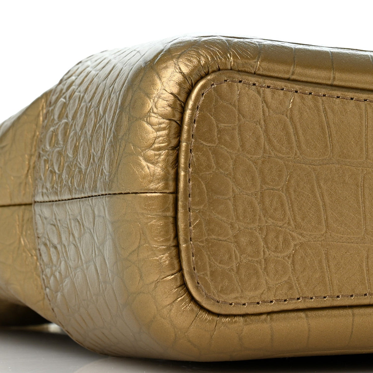 Medium Calfskin Hobo Bag - Gold