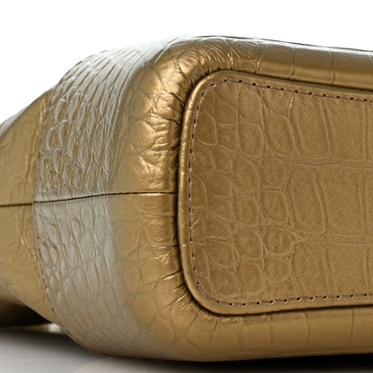 Medium Calfskin Hobo Bag - Gold