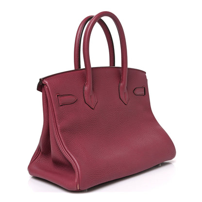 Taurillon Clemence Birkin 30 Bois De Ros Handbag