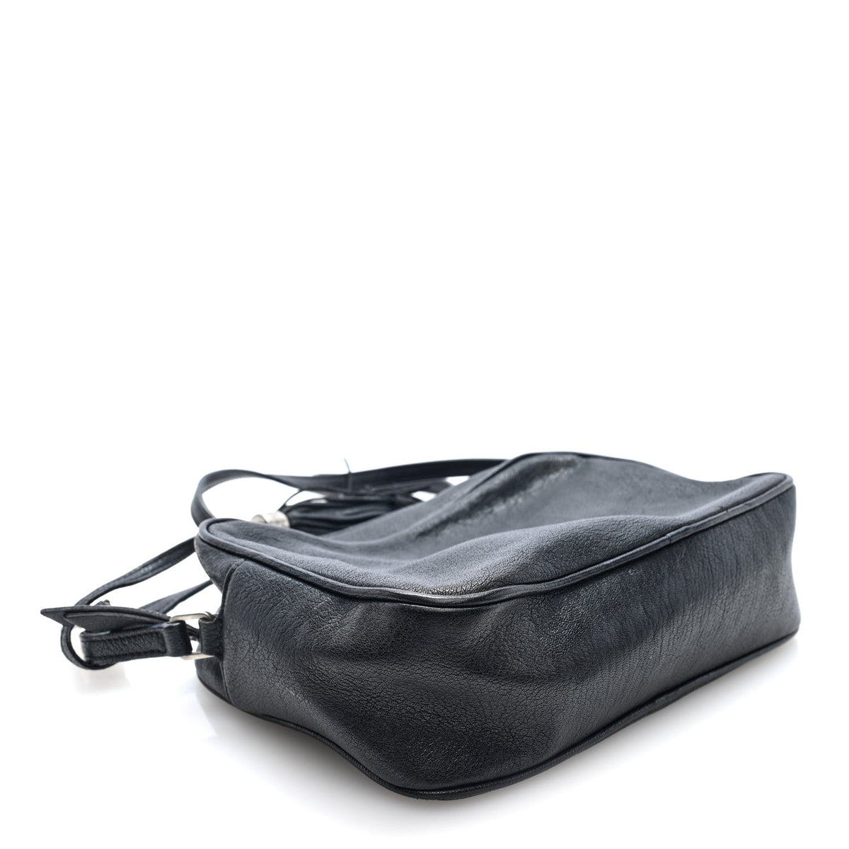 Small Lambskin Crossbody Bag - Black