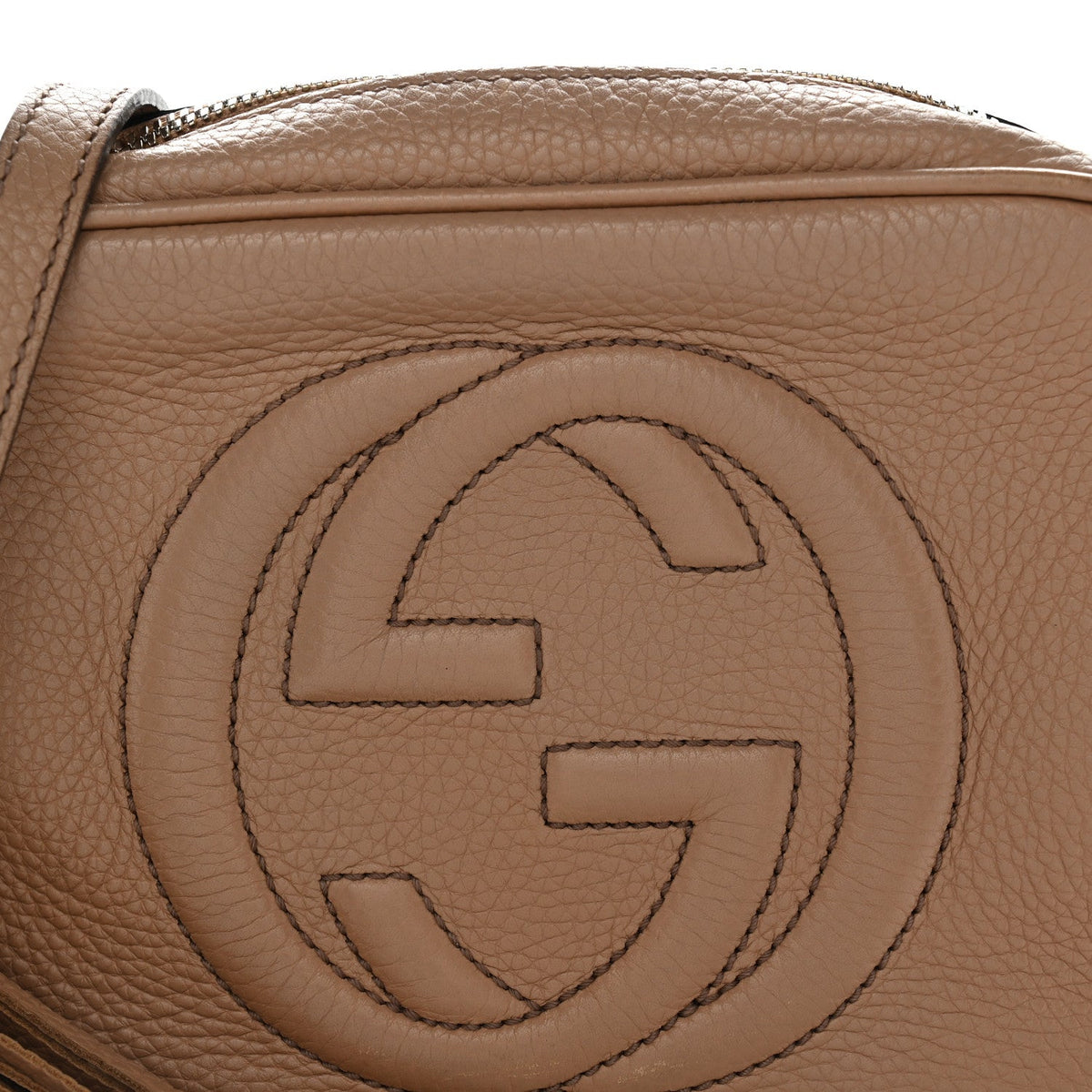 Small Calfskin Handbag - Beige