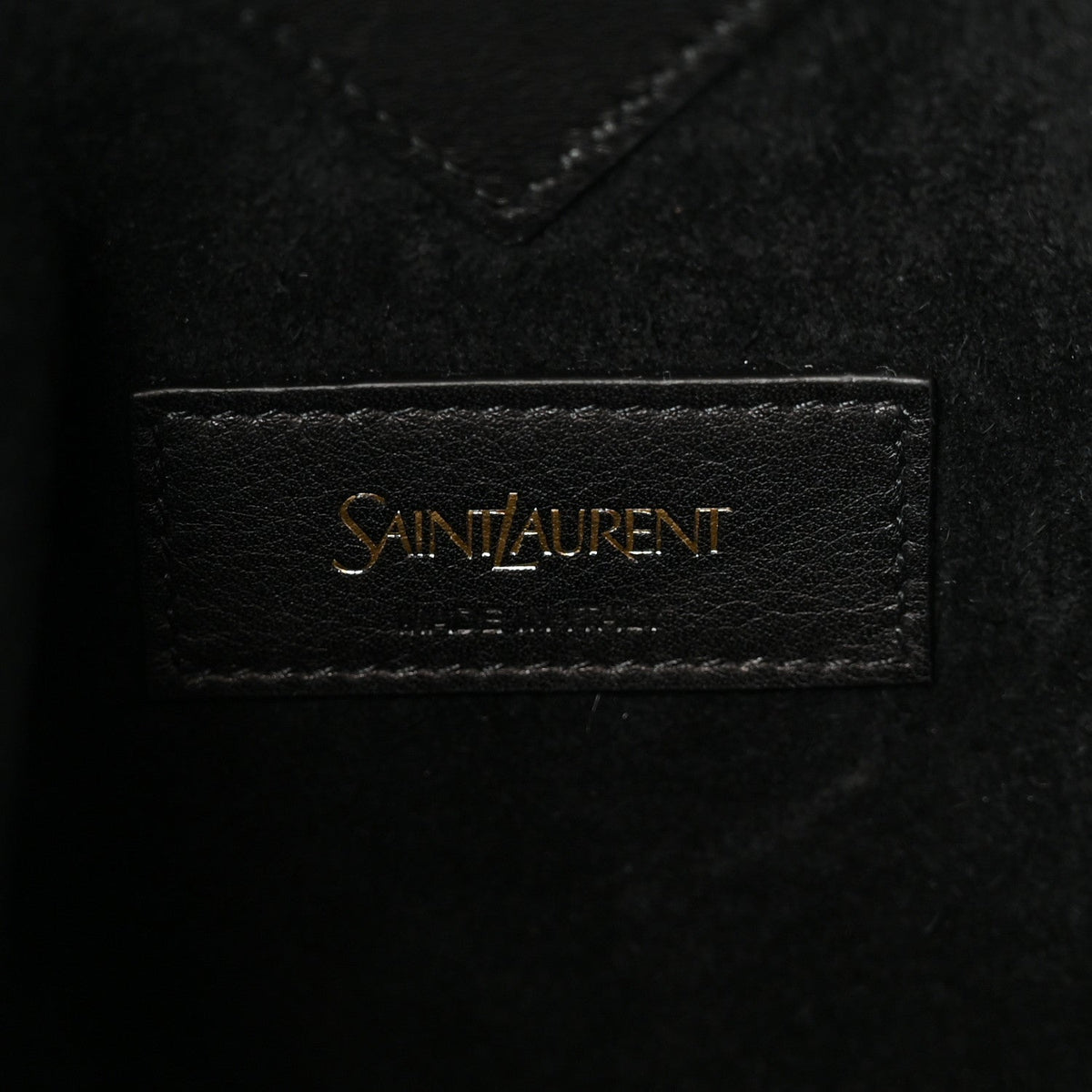 Small Calfskin Bucket Bag - Black