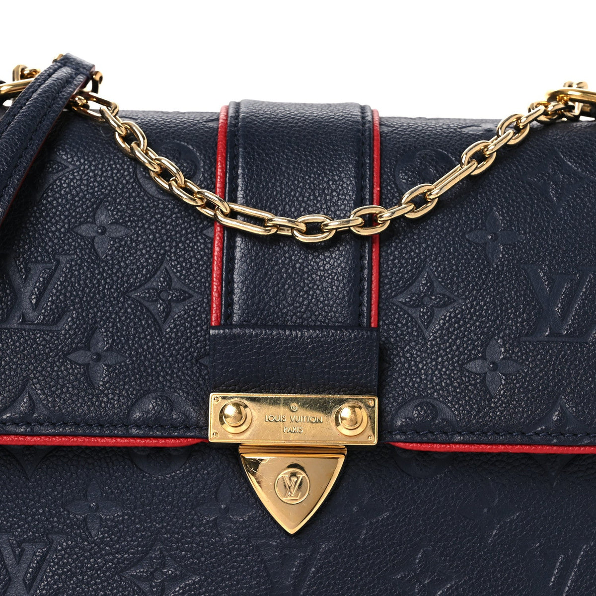 Empreinte Saint Sulpice Pm Marine Rouge Handbag
