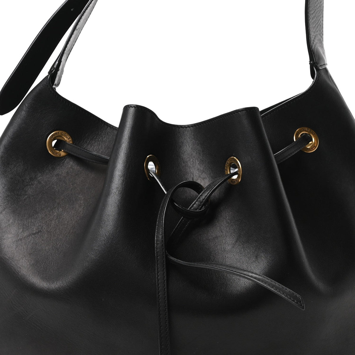 Large Calfskin Hobo Bag - Black
