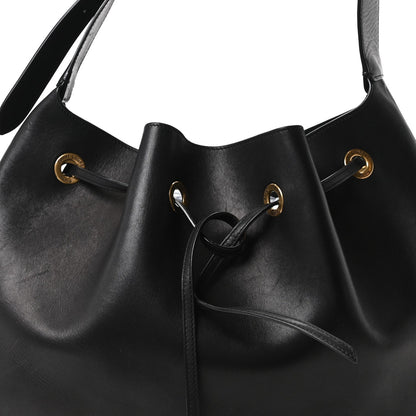 Large Calfskin Hobo Bag - Black
