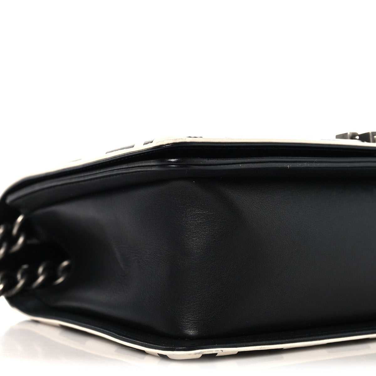 Medium Quilted Calfskin Flap Shoulder Bag - Black