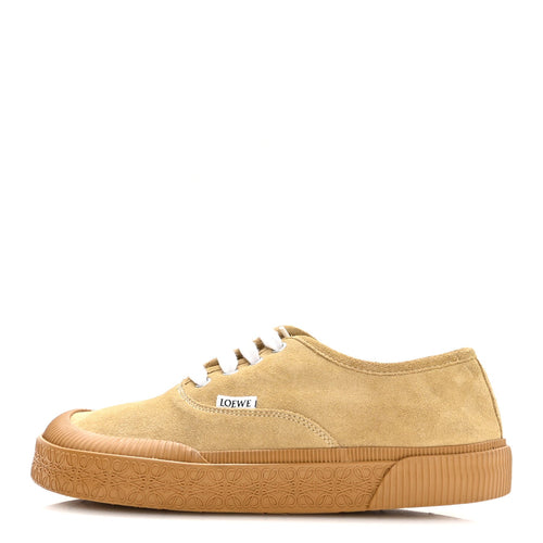 Loewex Paula'S Ibiza Brushed Suede Rubber Terra Vulca Sneakers Gold