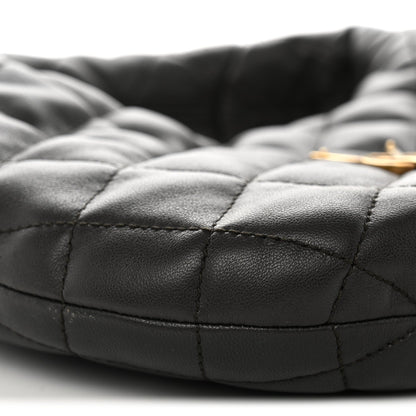 Quilted Lambskin Handbag - Grey