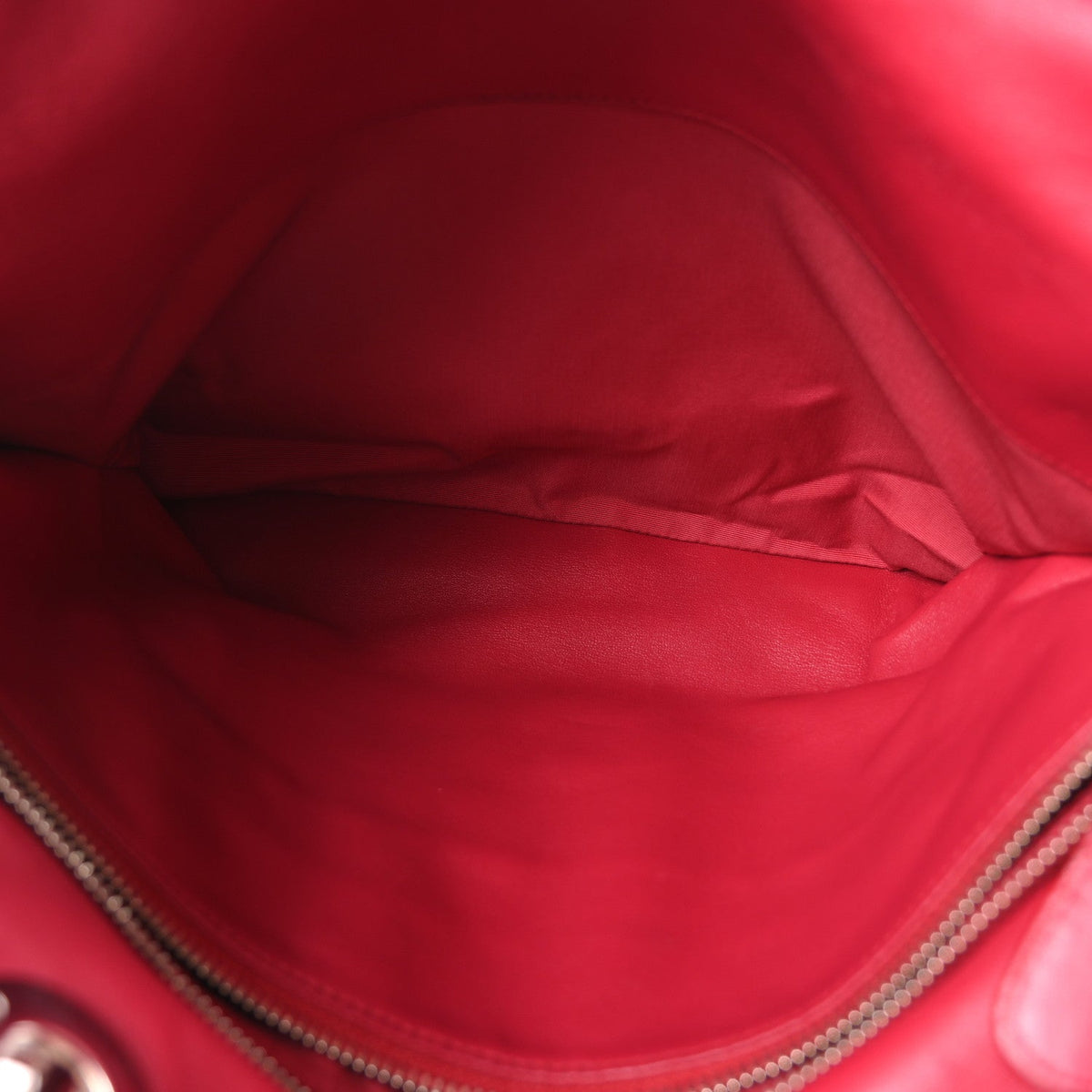 Medium Lambskin Tote Bag - Red
