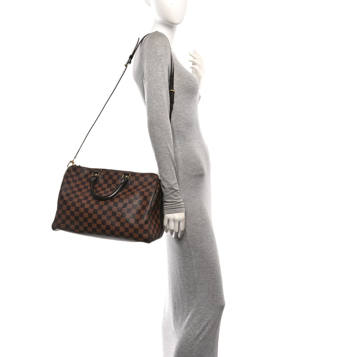Damier Ebene Speedy Bandouliere 35 Handbag