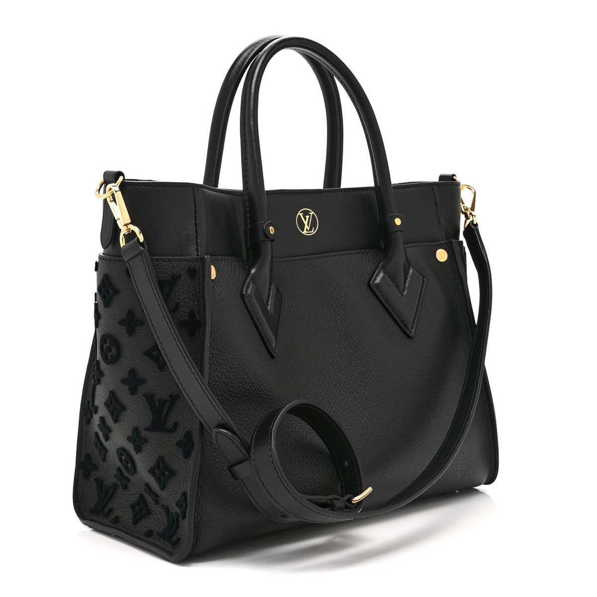 Calfskin Handbag - Black