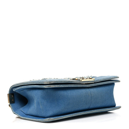 Medium Flap Shoulder Bag - Light Blue