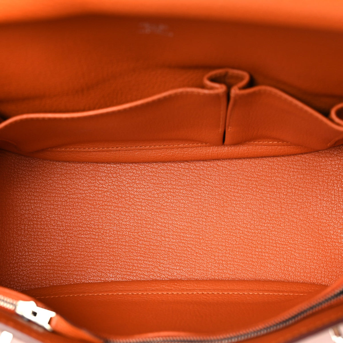 Taurillon Clemence Jypsiere 28 Orange Handbag