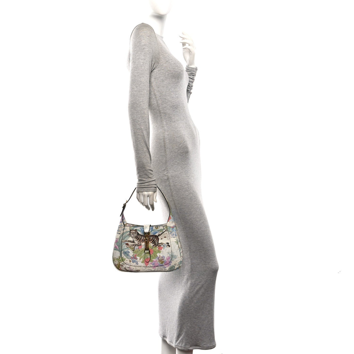 Small Calfskin Hobo Bag - White