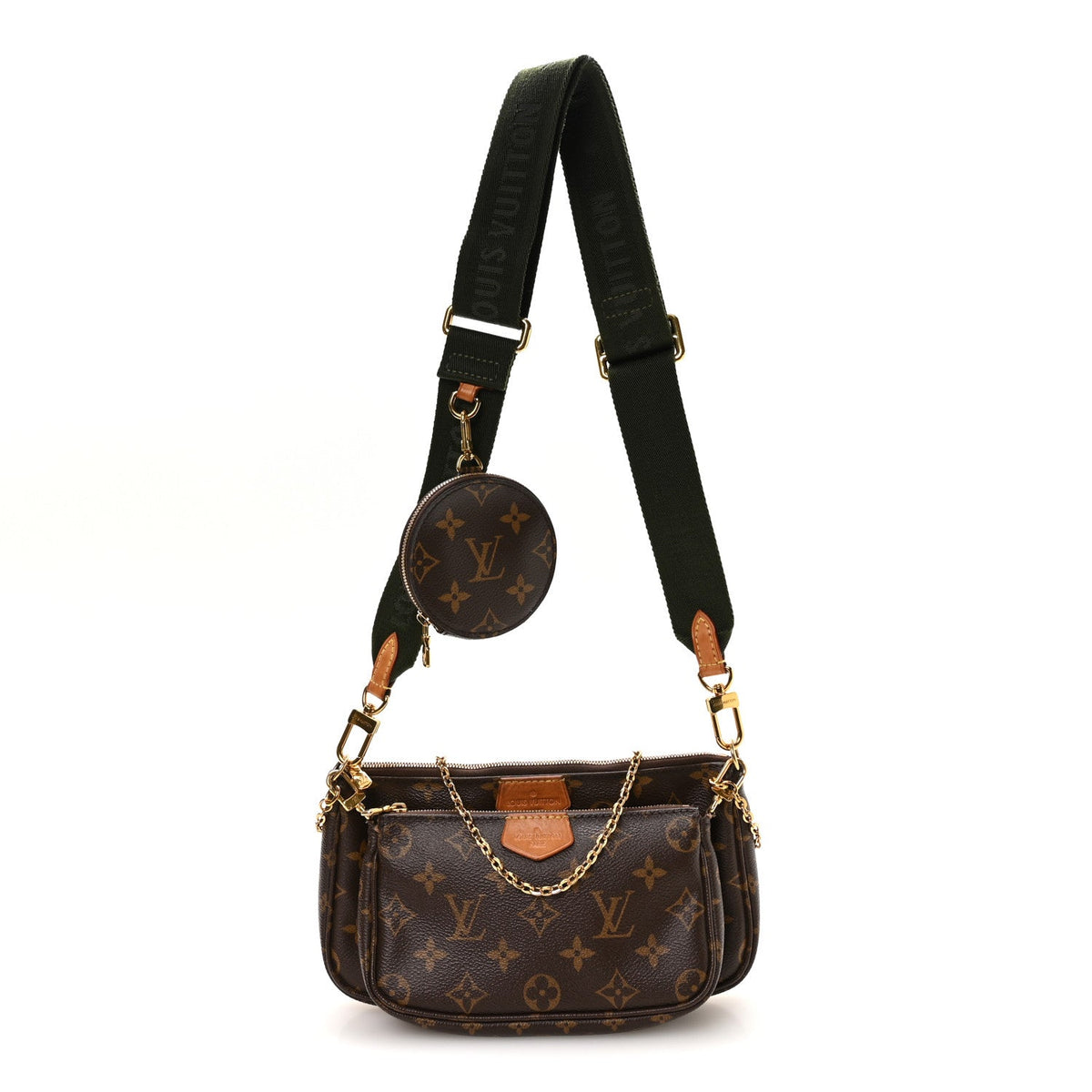 Monogram Multi Pochette Accessories Kaki Handbag