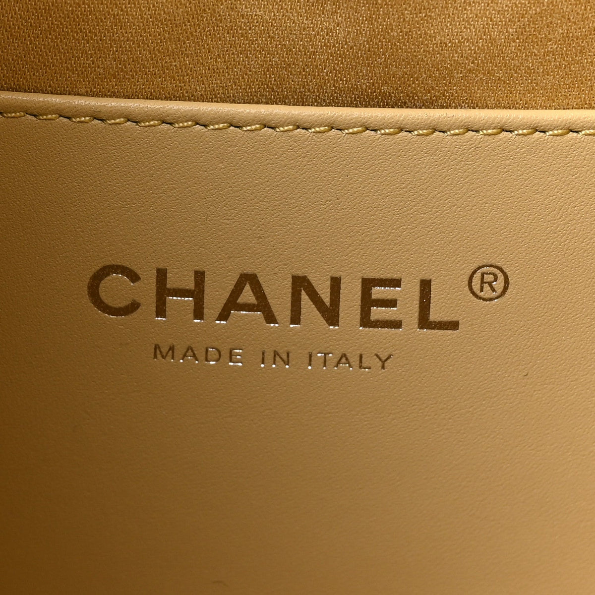 Mini Quilted Calfskin Handbag - Gold
