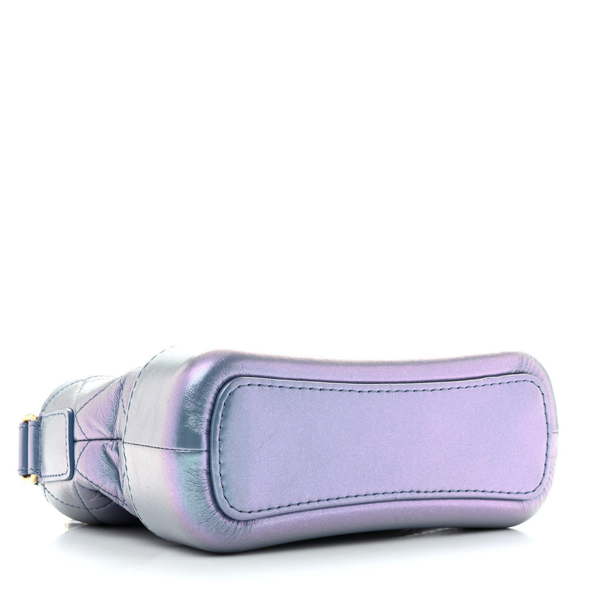 Small Quilted Calfskin Hobo Bag - Blue
