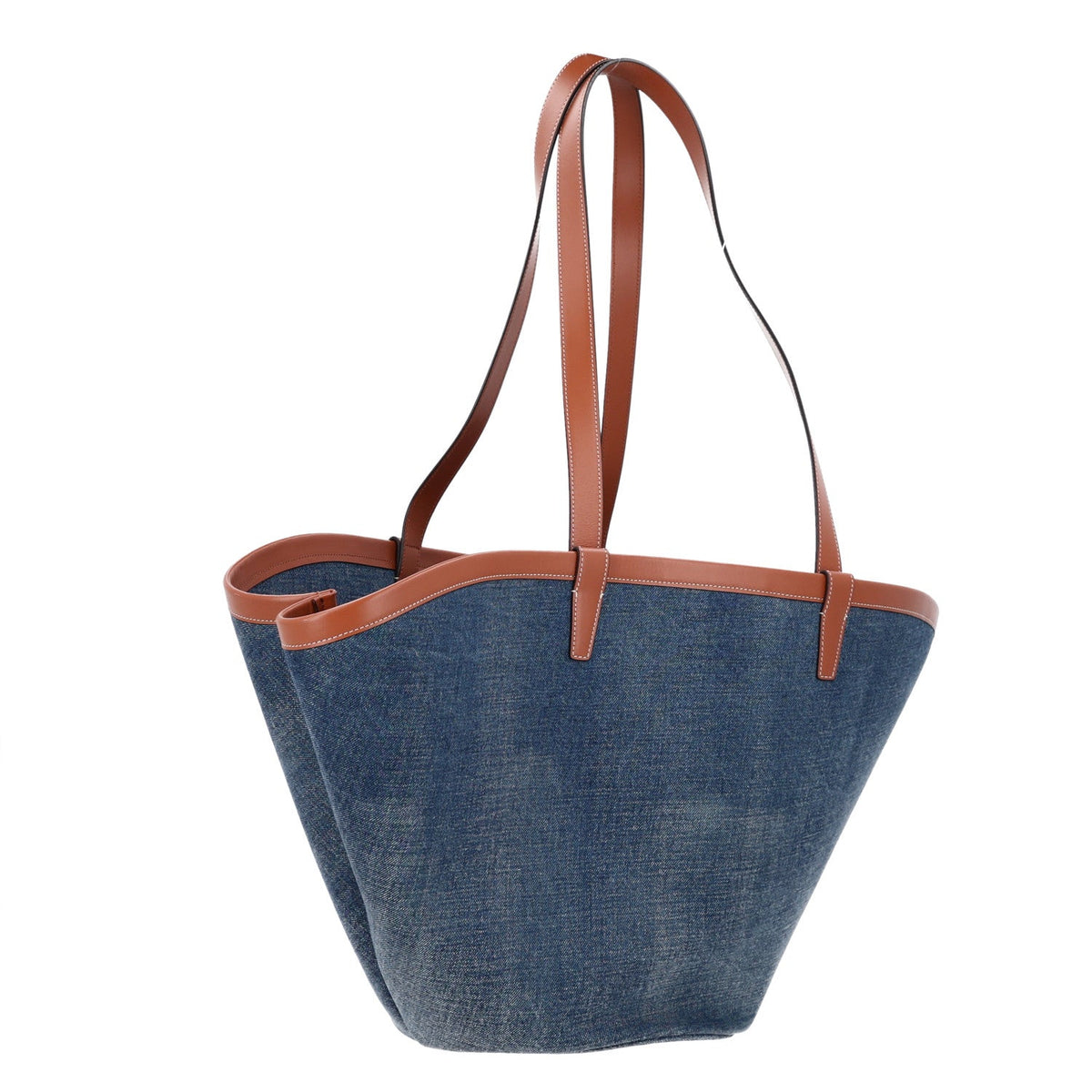 Large Calfskin Tote Bag - Blue