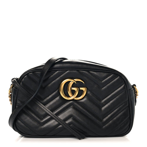 Small Calfskin Shoulder Bag - Black